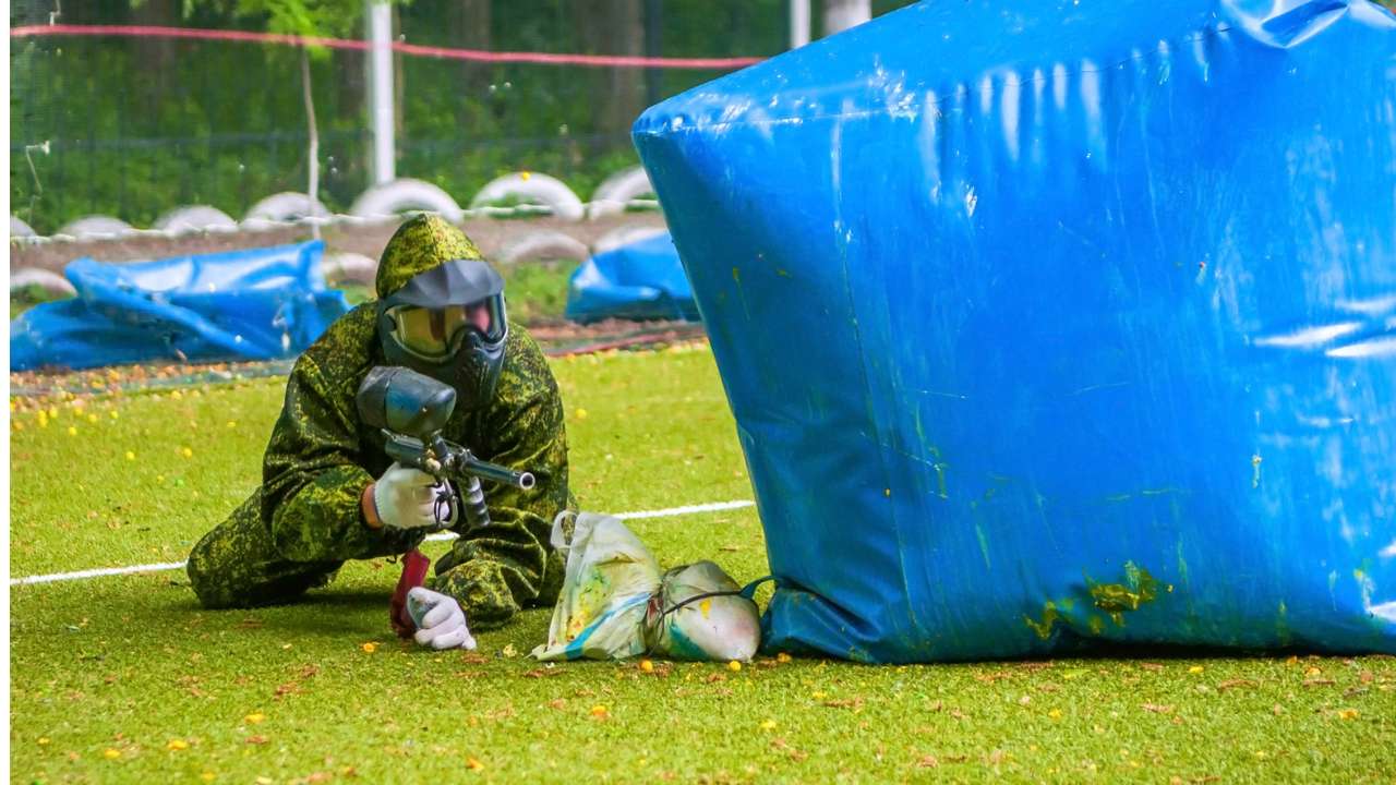 Paintball player