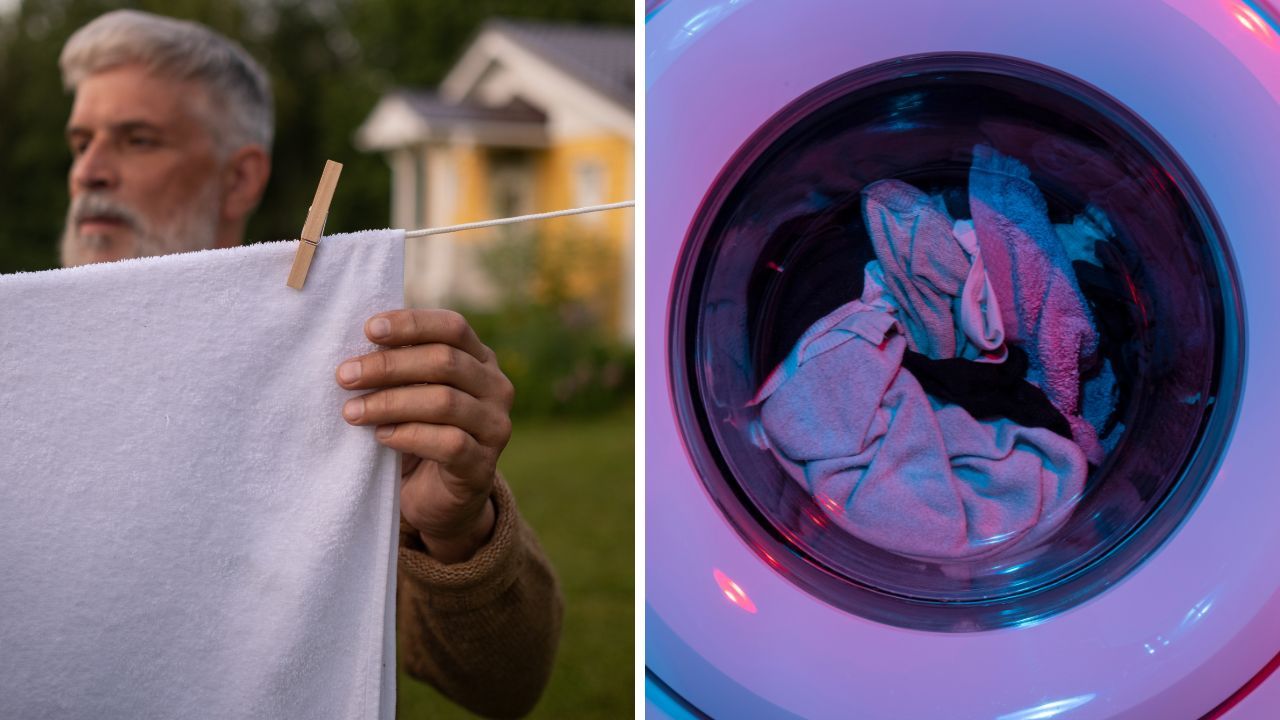 hang dry towel