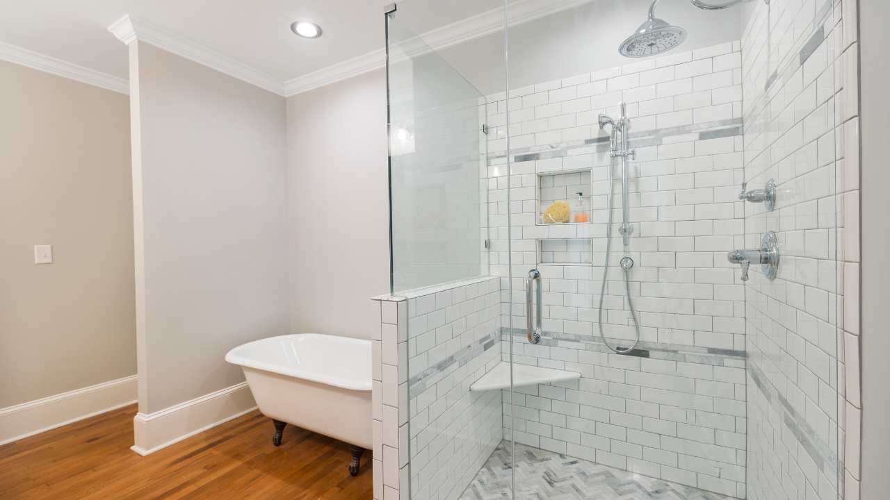 Walk in shower