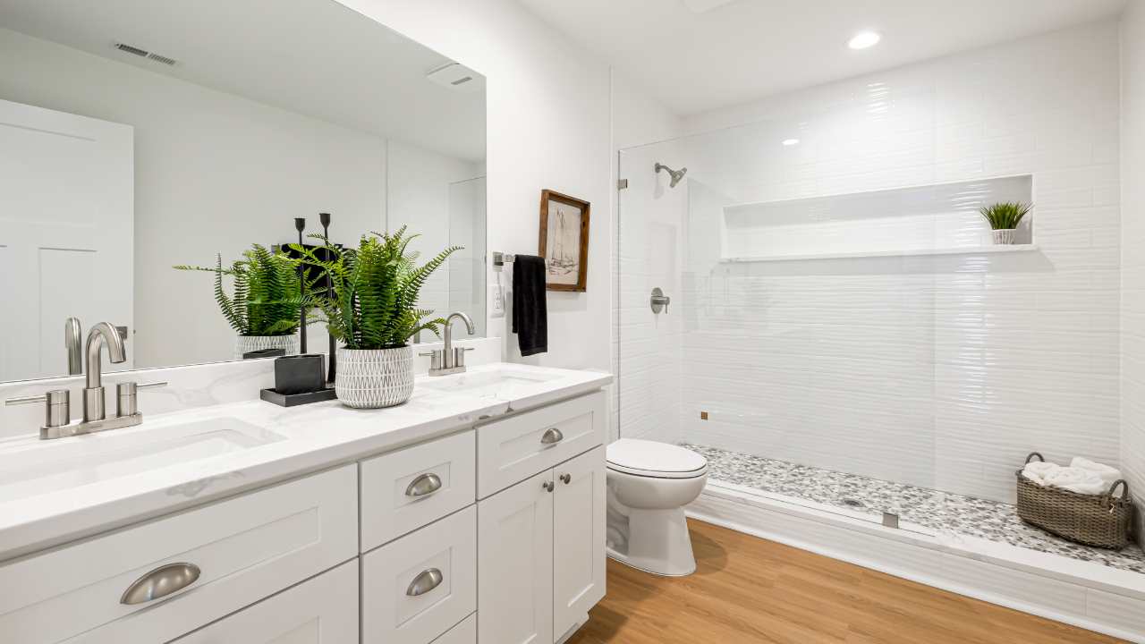 Clean bathroom