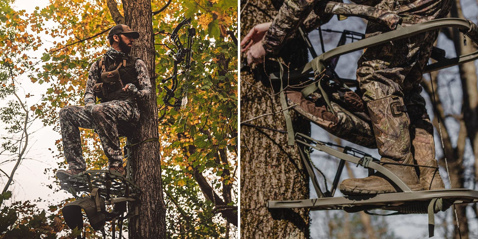Hang on tree stand for larger hunter
