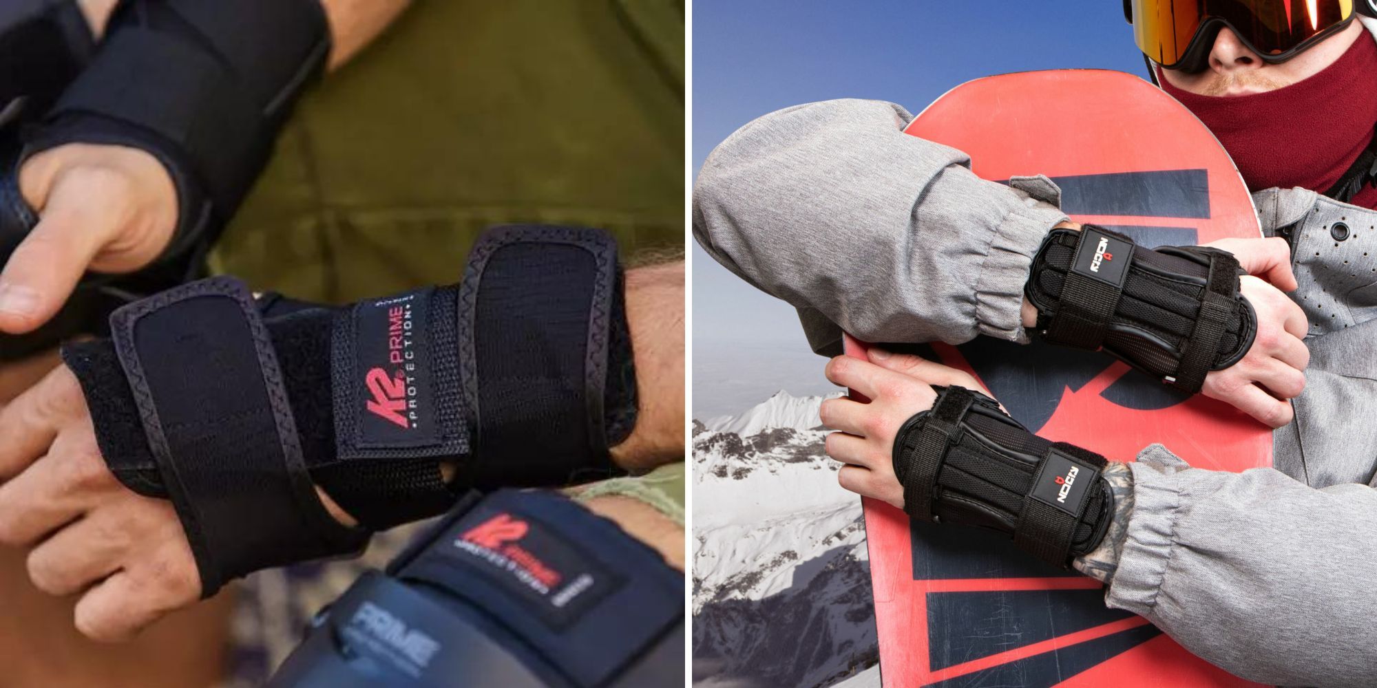 Snowboard wrist protectors