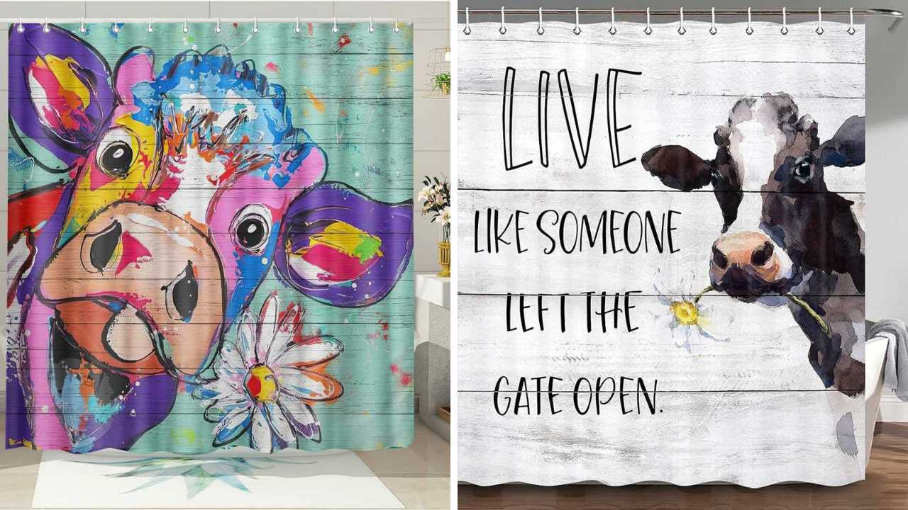 Cow Shower curtain