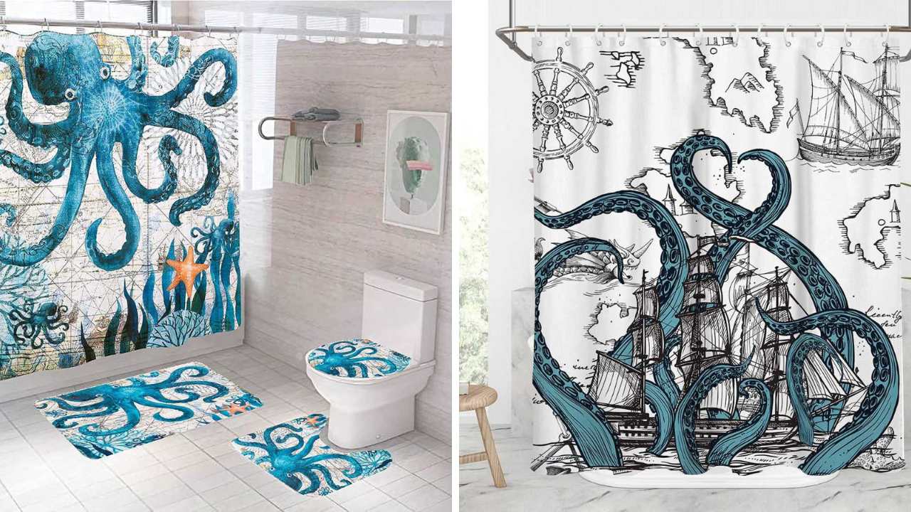 Octopus Shower Curtain