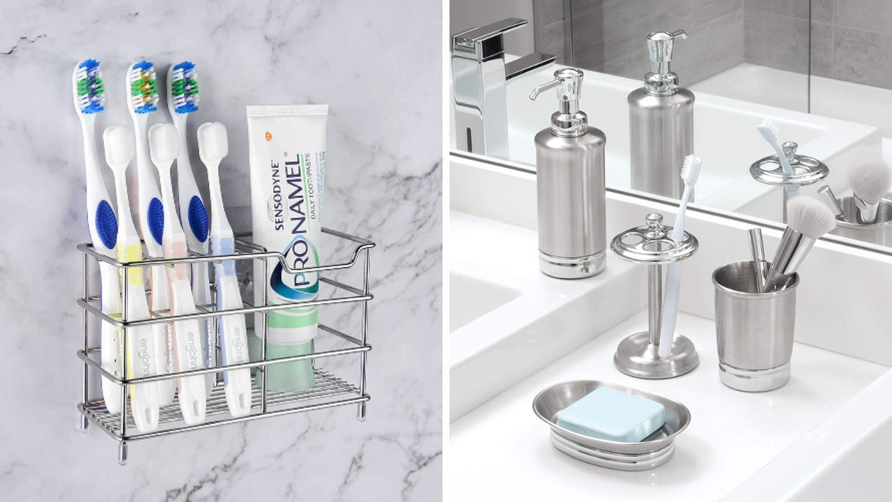 Stainless Steel Toothbrush Holder